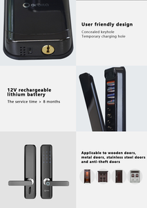 Serrure à clé numérique Orbita Smart Home Resident avec poignée durable - Product Image 6