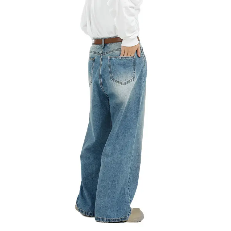 Pantalon en jean prix du fabricant haute qualité pour pantalon en jean sur mesure nom de marque Logo Jeans