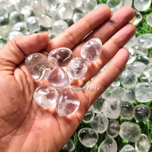 Ágata elegante pulida superior de piedra caída de cuarzo transparente Natural para Reiki Healing Feng Shui Material de piedras preciosas - Product Image 2