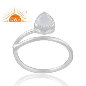 New Design Sterling Silver Natural Rainbow <b>Moonstone</b> Gemstone Ring Custom Design Jewelry For Women Gift For Her - Product Image 1