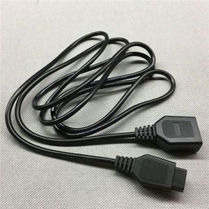 Cable de Extensión para Controlador de Videojuegos con Cable XL XLYT-23 de 1.8M, Cable de Carga de 9 Pines, Accesorios para Videojuegos Genesis <span class=keywords><strong>MD2</strong></span> Mega Drive, Negro - Product Image 4
