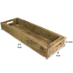 งานฝีมือโบราณถาดเสิร์ฟอาหารการออกแบบที่ทันสมัยที่กําหนดเองอาหารไม้ธรรมชาติชาถาดเสิร์ฟร้านอาหารอุปกรณ์โรงแรม - Product Image 4