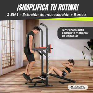 Domifit mobiclinic 2-in-1อเนกประสงค์100กก. สถานีน้ำหนักปรับความสูงได้การฝึกแบบคอมโพสิต - Product Image 5