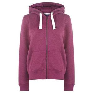Hoodies & Sweatshirts Wholesale Winter Wear Warm Outwear Zipped with Long Sleeve Polyester Plain <b>Burgundy</b> Color <b>Hoodie</b> for women - Product Image 1