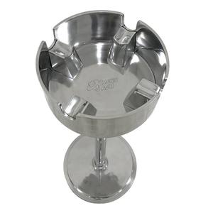 Cendrier en acier inoxydable avec un design régulier simple pour les accessoires de fumer à la maison ou en club - Product Image 6