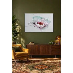 Impression sur toile Fida Ink Splash White Poppy - Product Image 2