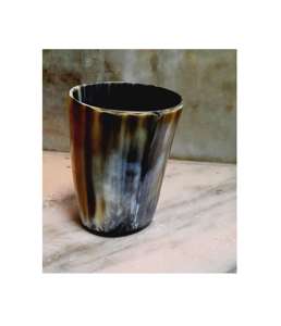 Verre à shot en corne d'inspiration viking pour collectionneurs, finition naturelle, poli à la main, pour bar, maison, restaurant, club - Product Image 2