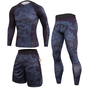 Latest Fashion <b>Top</b> Trending Men Compression Set Workout breathable soft stuff compression Yoga Set with customized color size - Product Image 1