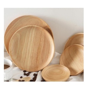 Assiette et vaisselle en bois fruits pour fête de mariage avec vaisselle taille différente et couleur bois naturel - Product Image 4