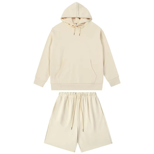 2026 Custom <b>Men's</b> Winter Track Jacket and <b>Short</b> Set <b>Zip</b> up Lightweight Hoodie Plus Size High Quality - Product Image 1