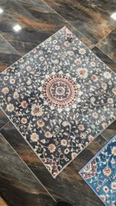 Adiva พรมทอผนังขนปุยแบบตะวันออกเครื่องกันรอยเปื้อนทำจากโพลีเอสเตอร์โพลีโพรพิลีนแจ็คการ์ดเทคนิค - Product Image 4