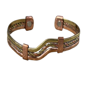 2020 New Zealand 3mm Thick Copper <b>Bracelet</b> <b>Mens</b> Pure Copper Magnetic Therapy hand <b>bracelet</b> Beaded <b>Bracelet</b> Handmade Jewelry - Product Image 2