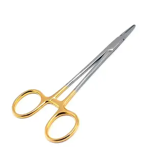 德国可重复使用TC Olsen-Hegar针夹12.5厘米缝合剪刀兽用镊子外科整形外科针夹