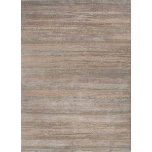 Alfombra Entropy Ivory de Lana y Seda de Bambú Anudada a Mano, Rectangular Grande de 9x12, con Patrón Abstracto para Uso en el Hogar y el Pasillo - Product Image 1