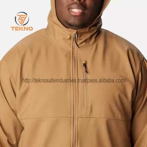 Chaqueta Softshell para hombre con logotipo personalizado a la venta, chaqueta Softshell de manga larga para hombre con nuevo diseño, chaqueta Softshell de poliéster y nailon - Product Image 4