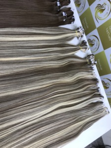 Extensions de cheveux humains vietnamiens Genius Remy Hair Weft 8" x 40" couleur piano, haute qualité, non traités, avec cuticules intactes, pour perruques frontales en mèches - Product Image 4