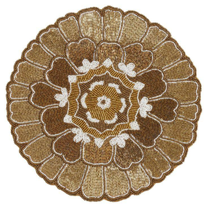 Juego de decoración de mesa de tejido de cuentas, mantel de cuentas hecho a mano, pieza central bordada, Exportación de fábrica, suministro elegante personalizado - Product Image 4