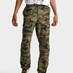 Fashionable Full Length <b>Men's</b> Trousers New Arrival Casual <b>Loungewear</b> with Elastic Waist Breathable Canvas - Product Image 1