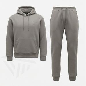 Chándal Deportivo Informal con Capucha, Transpirable, de Forro Polar, Tallas Grandes, para Correr y Gimnasio, con Logotipo Impreso, Servicios OEM y ODM - Product Image 1