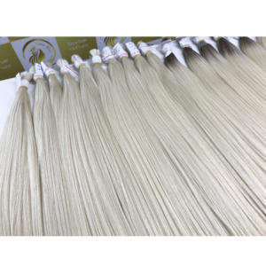 Blond ombré couleur donneur mixte Super qualité européenne 40 à 100cm en vrac paquets de cheveux vietnamiens 100% extensions de cheveux humains bruts - Product Image 2