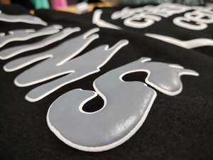 Sudaderas con capucha recortadas 3D con estampado de algodón de gran tamaño 450 de peso pesado 100% GSM sin cuerdas con logotipo personalizado para hombre - Product Image 4