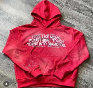 Sudadera con Capucha de Forro Polar para Hombre y Mujer, Informal, de Invierno, para Fitness, 100% Fibra de Bambú, Transpirable, Color Sólido, Ropa Urbana, Venta, Logotipo Personalizado de Fábrica - Product Image 5