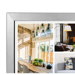 Juego de 2 Marcos de Madera Sencillos para Fotos, 14.8 x 21 cm (DIN A5), Decoración Plateada, Marcos para Exhibición de Fotos y Pósters Grabados - Product Image 3