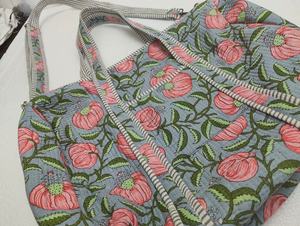 Sac bandoulière matelassé Kantha en coton fait main, sac à bandoulière ouvert d'été, rembourrage doux, sangle réglable, qualité d'exportation en gros - Product Image 5