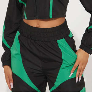 Waterproof Breathable Plus Size Unisex Spring Tracksuits Set Two Piece <b>Zip</b>-Up Windbreaker Custom Printed Solid Design Quick Dry - Product Image 3