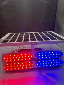 Luz Estroboscópica de Advertencia Roja y Azul de Alta Luminancia |   Luz de Señalización Intermitente LED Impermeable para Vehículos y Seguridad Vial - Product Image 3