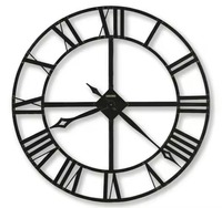 Horloge murale mécanique simple moderne en métal de luxe, étanche, pour hôtel, maison et salon