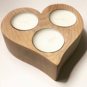 Portavelas de Madera Ecológico con Forma Elegante para Decoración Sostenible del Hogar y la Oficina - Product Image 6