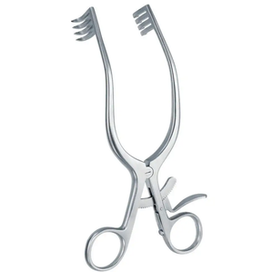 Écarteur Mollison pour adultes 13 cm 3X3 dents 14 mm de profondeur Instruments de chirurgie manuelle allemands incurvés en acier inoxydable - Product Image 6