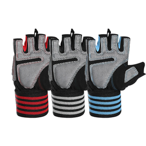 Guantes de fitness de medio dedo ajustables, transpirables, de cuero PU, impermeables, equipo de entrenamiento de gimnasia para levantamiento de pesas, precios razonables - Product Image 5