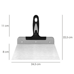 Spatola in acciaio 250 mm. Maniglia in TPR - Product Image 2