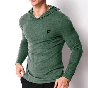 Manufacturer's Best Quality Men's Gym Hoodies Basics Cotton Blended with Low MOQ Solid Pattern for Autumn Season Hooded Collar - Product Image 3