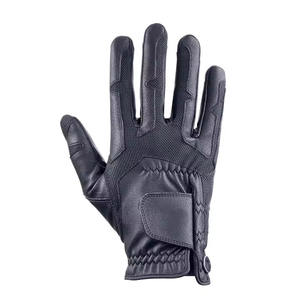 Guantes deportivos de equitación unisex adecuados para todas las estaciones de movimiento libre de cuero marrón - Product Image 4