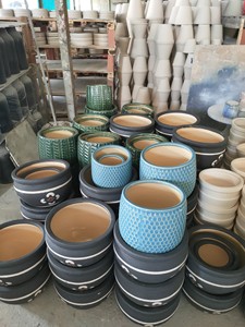 Rubí Linh-maceta de cerámica para plantas, macetas esmaltadas para el hogar, jardín blanco al aire libre, barato, venta al por mayor - Product Image 3