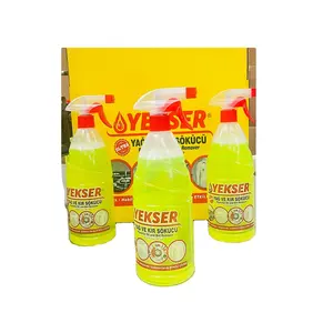 YEKSER Potente limpiador de manchas de aceite y suciedad (1000 ML x 12) fregadero cocina azulejo cerámica jardín Muebles motocicleta bicicleta