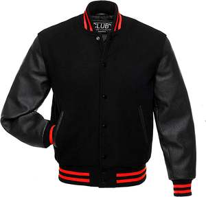 Veste universitaire décontractée de grande taille pour hommes, veste de baseball pour hommes - Product Image 2