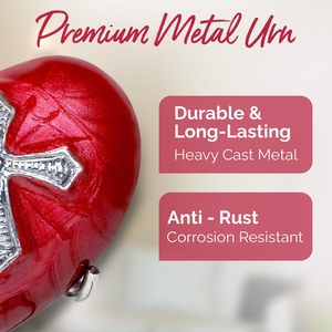 โกศขนาดเล็กสำหรับขี้เถ้าสำหรับผู้หญิงที่ใส่โกศพร้อมถุงกำมะหยี่และขาตั้ง - Product Image 4