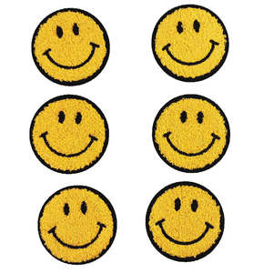 Patch brodé à forte demande, tissu sergé, patchs tendance, couleur jaune, nouvelle arrivée, nouvelle mode, patch brodé durable - Product Image 2