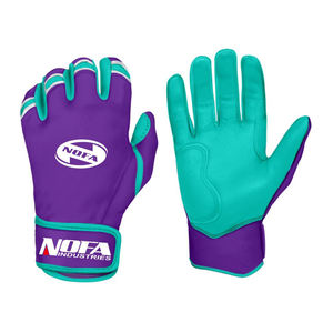 Gants de frappe en cuir synthétique pour adultes, de qualité supérieure, avec sangle de poignet extra longue, pour joueurs professionnels de softball. - Product Image 4