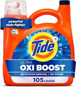 Detergente Líquido para Ropa Tide Ultra Oxi Boost, 148 fl oz, 105 Lavados, Quitamanchas Avanzado con Poder Extra de Oxi - Product Image 6
