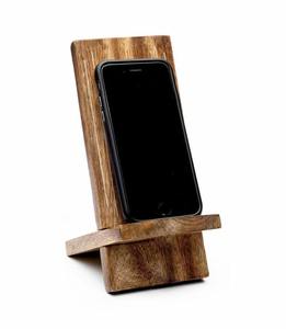 Support de téléphone portable en bois d'acacia, support de téléphone en bois, support de bureau en bois, artisanal - Product Image 2