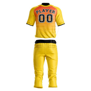Jersey de béisbol de poliéster para hombre, logotipo personalizado, unisex, transpirable, nuevo diseño, ropa deportiva, conjuntos de uniformes - Product Image 2