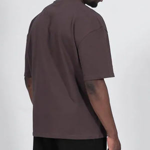 Venta al por mayor 100% algodón de los hombres camisetas de gran tamaño de ajuste suelto de calidad en blanco liso de algodón impreso camisetas de gran tamaño - Product Image 5