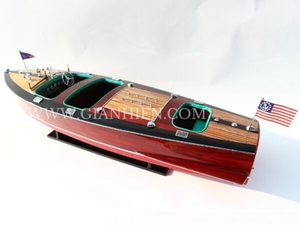 Gia Nhien Fabricant Approuvé Conception Personnalisée quantité minimale de commande Bas CHRIS CRAFT TRIPLE COCKPIT-PERLE BLANCHE PEINTE-BATEAU DE VITESSE EN BOIS - Product Image 3