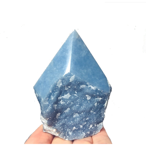 Punto de Angelita de alta calidad, base de corte, punto de cristal, Belleza Natural curativa, es un maestro de decoración perfecto para el hogar o la oficina - Product Image 4