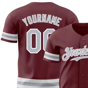 Maillot de baseball personnalisé unisexe - Respirant 100% polyester avec propriétés antibactériennes, séchage rapide et tailles plus grandes - Product Image 5